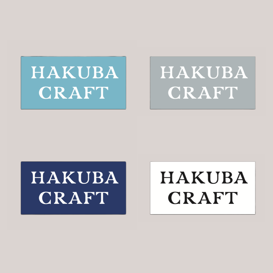 HAKUBA CRAFT ロゴステッカー スクエア