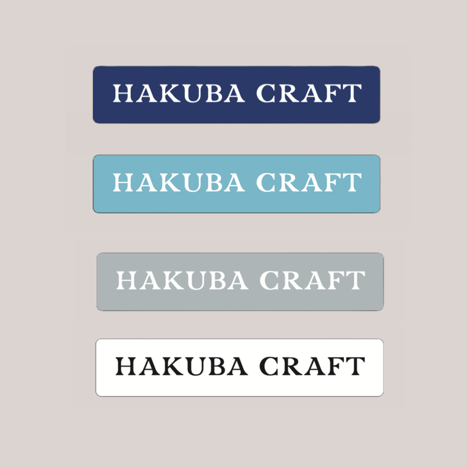 HAKUBA CRAFT ロゴステッカー ストレート
