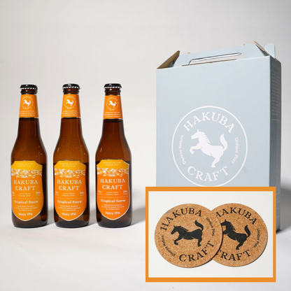 【ギフティ】ヘイジーIPA3本とコースターセット